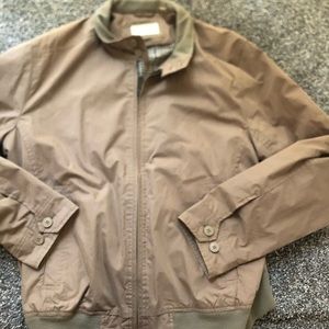 Dockers tan jacket - large - zip up